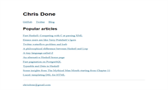 Desktop Screenshot of chrisdone.com