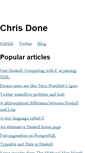 Mobile Screenshot of chrisdone.com